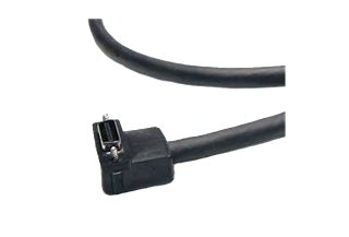 Intercon1 CLCP-7.0-PL* High Flex Camera Link – Low Profile - Right Angle Overmold - 26 Pos MDR (Standard) Connectors (Overmolded), Locking Thumbscrews
