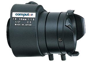 Computar TG3Z0312FCS-MPIR  Varifocal, DC Auto Iris (CS Mount), 1/3