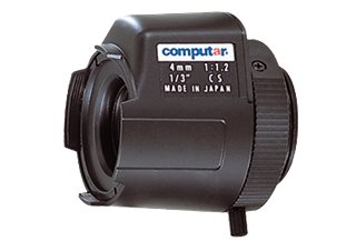 Computar TG0412FCS -DC Type Lenses: Pre-wired 4 pin mini-connector, Short Cable, 1/3