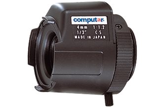 Computar TG0412FCS-L  DC Type Lenses: Pre-wired 4 pin mini-connector, Long Cable , 1/3