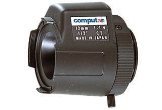 Computar HG1214FCS-L,DC Type Lenses: Pre-wired 4 pin mini-connector, Long Cable , 1/2