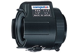Computar TG0412AFCS  Video Type Lenses: No Connector, Long Cable, 1/3